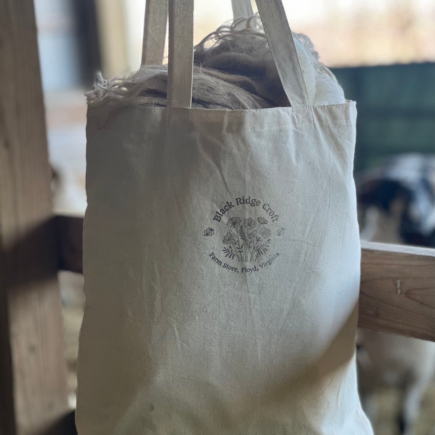 Natural Raw Wool from our Scottish Black Face Sheep