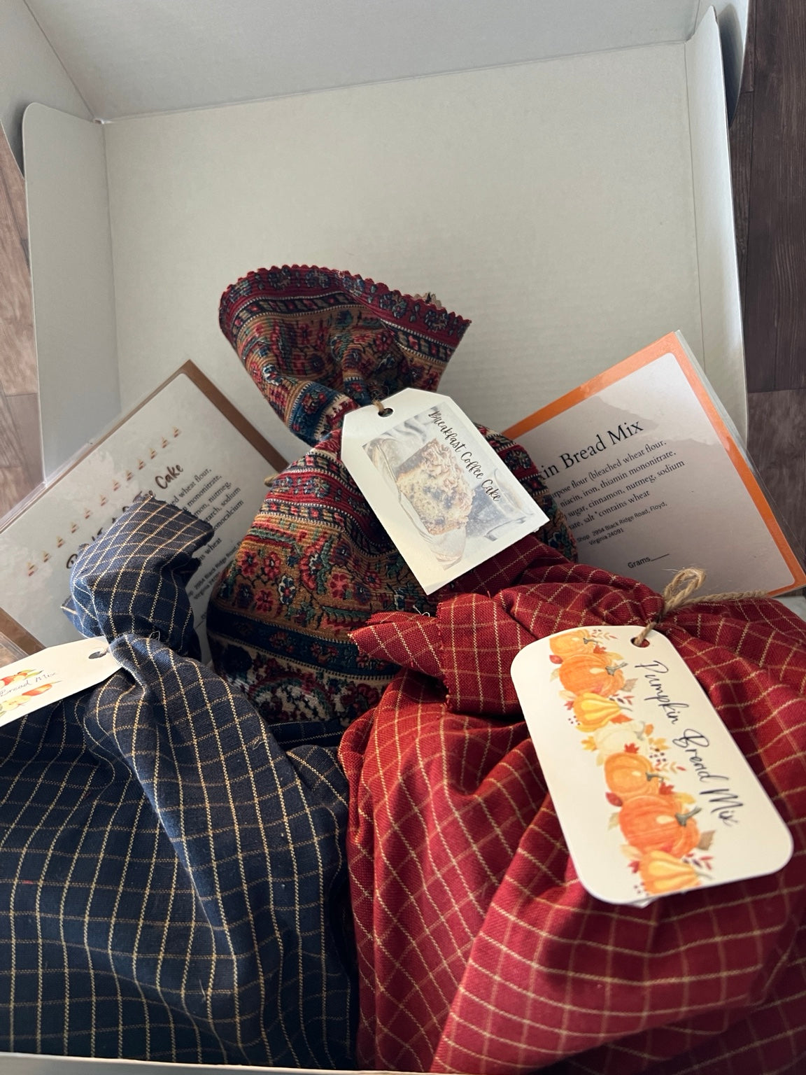 Fall Baking Trio | Applesauce Spice, Pumpkin & Breakfast Coffee Cake Mixes | Cozy Farmhouse Gift Set