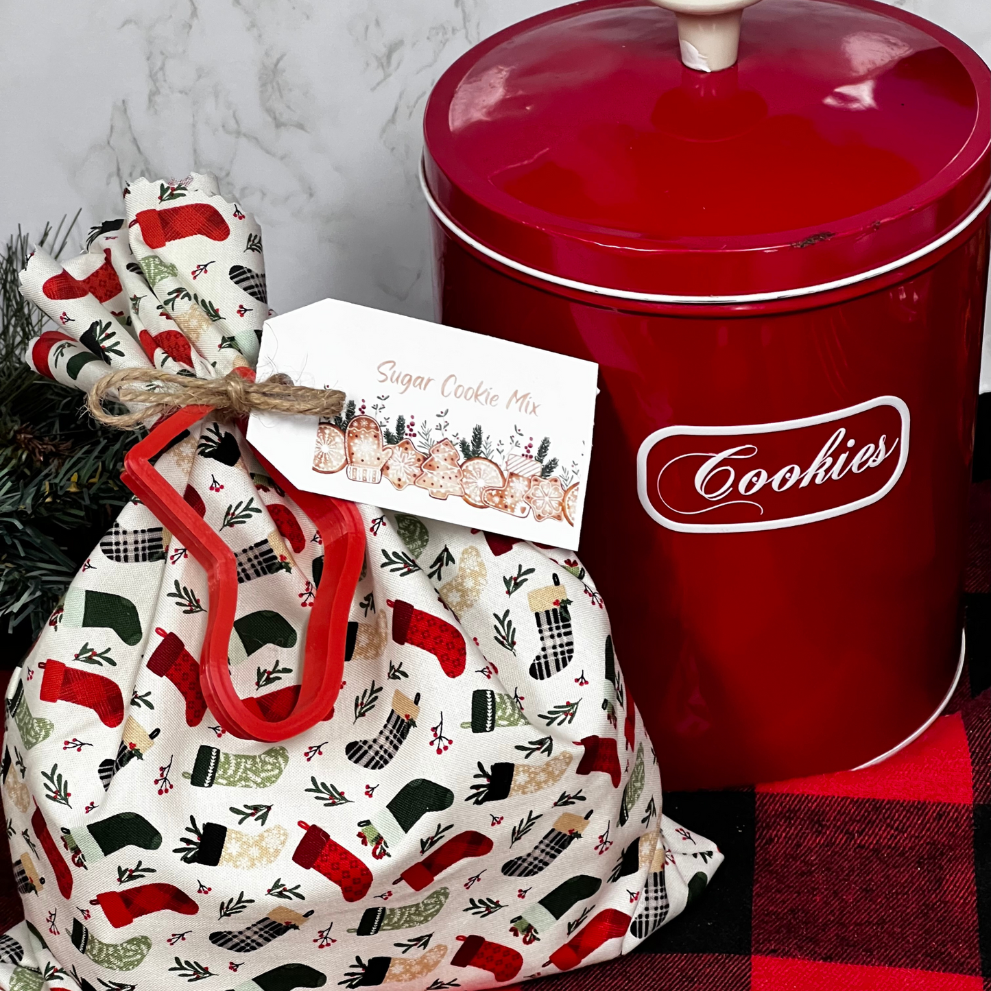 Christmas Cookie Sugar cookie mix (fabric & cutter)