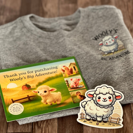 Wooly’s Big Adventure T Shirt for Kids