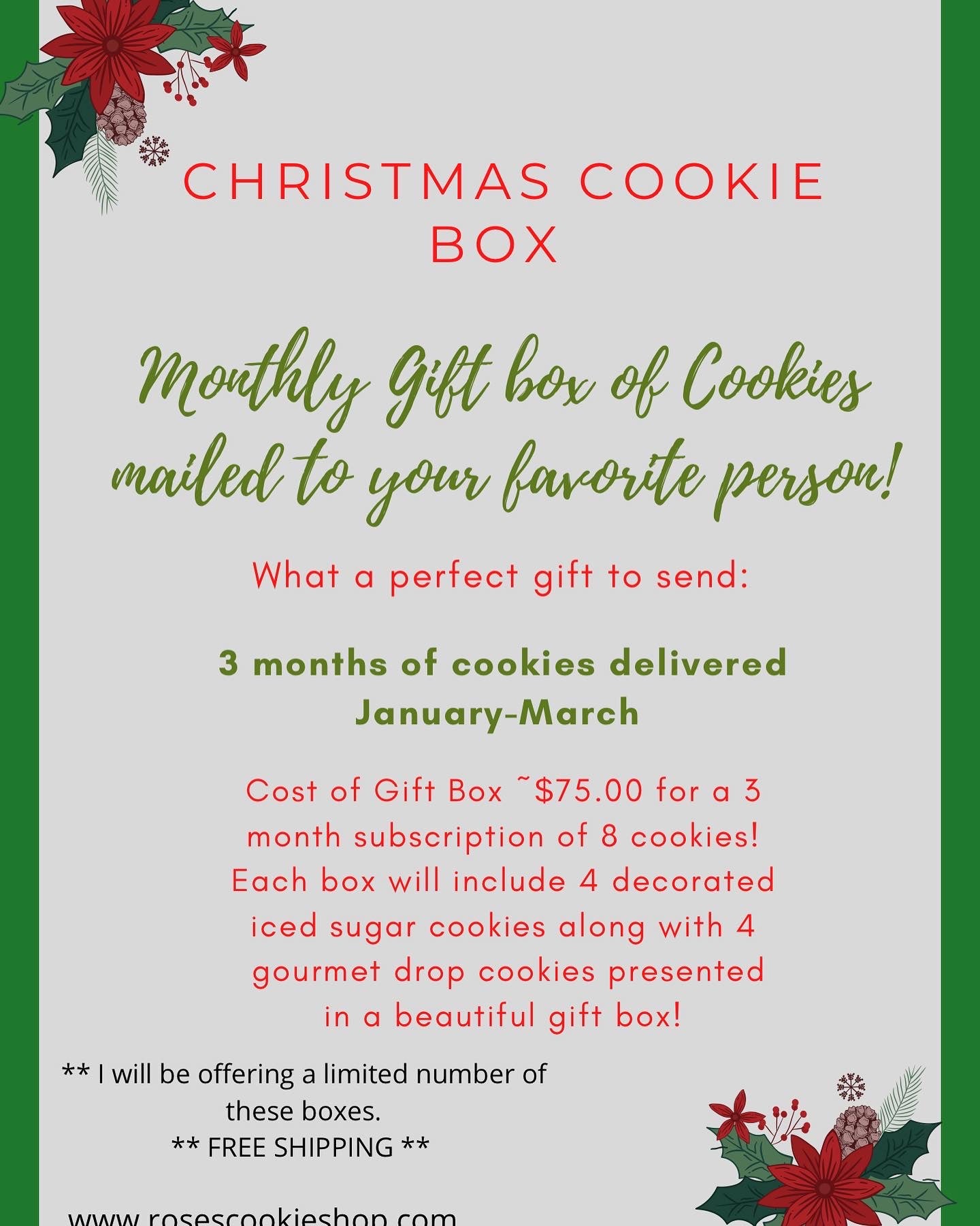 Monthly Cookie Box Subscription