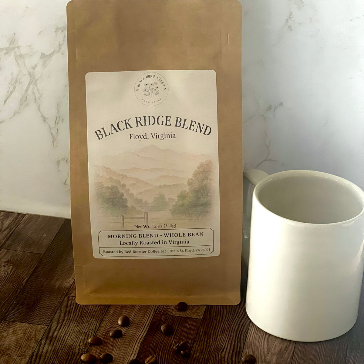 Pine Ridge Blend Black Ridge Blend – 12 oz. Whole Bean Coffee – Black Ridge Croft Farm Store