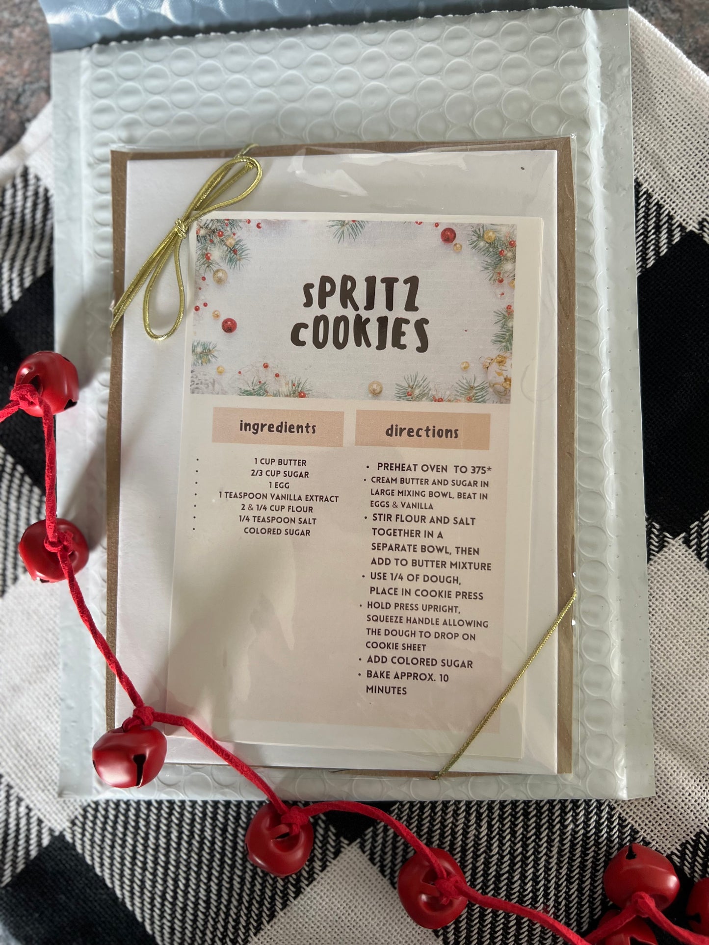 Holiday Cookie Recipe Card Bundle – 5 Delicious Cookie Recipes, Perfect Gift for Bakers & Cookie Lovers